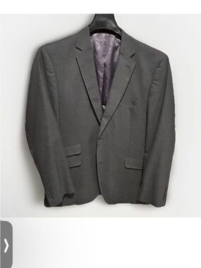 Perry Ellis Men's Charcoal Gray Two-Button Suit Jacket